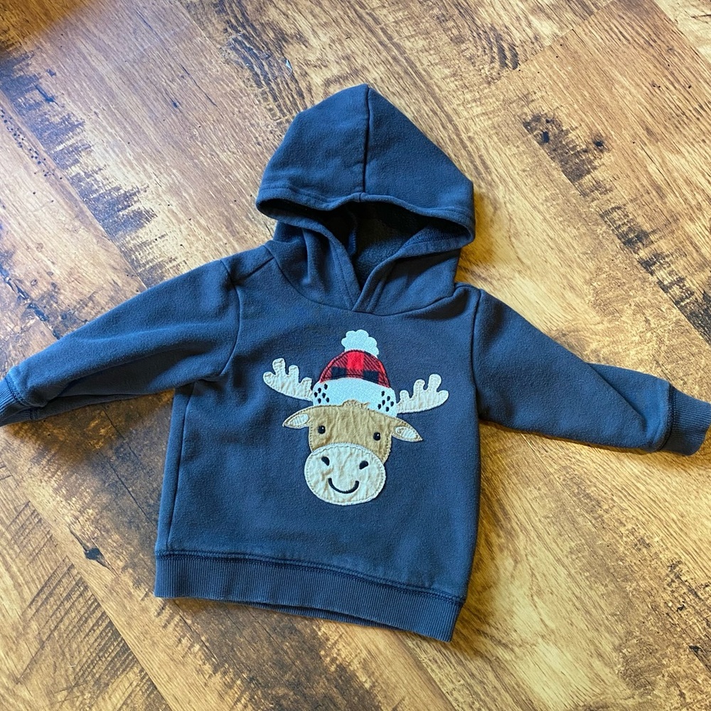 Carters Moose Sweatshirt 18 Months